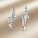 Pendientes Rayo Brillo Plata