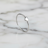 Anillo Mini Corazón Plata