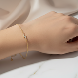 Pulsera Rayo Brillo Oro