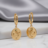 Pendientes Serpiente Oro
