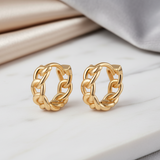 Pendientes Mini Cadena Oro