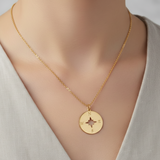 Collar Brujula Oro