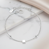 Pulsera Cuadrado Plata