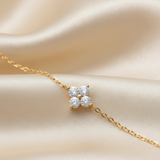 Pulsera Mini Flor Oro