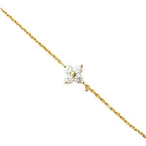 Pulsera Mini Flor Oro