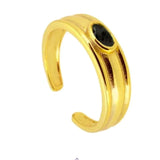 Anillo Piedra Negro Oro