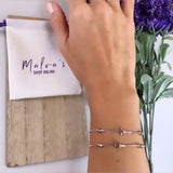 Pulsera Cuadrado Plata