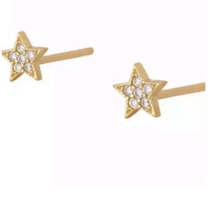 Pendientes Estrella Brillo Oro