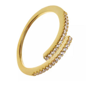 Anillo Iceberg Brillo Oro